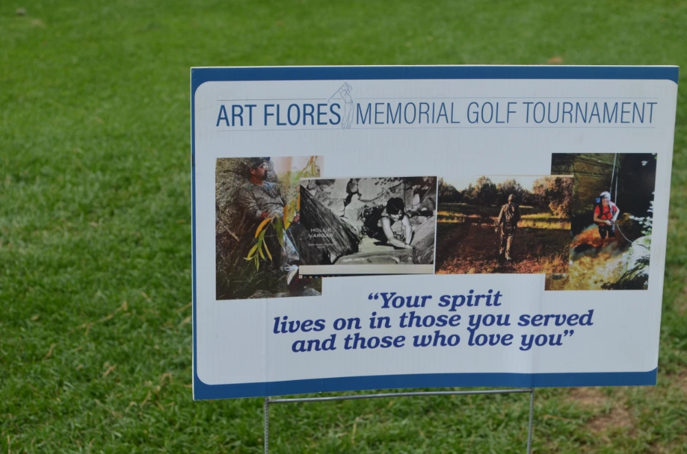 Art Flores Memorial Golf Tournament Banner