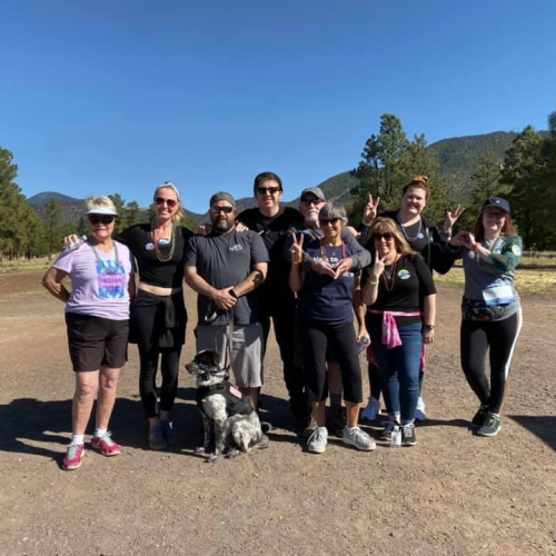family and friends at an event at buffalo park