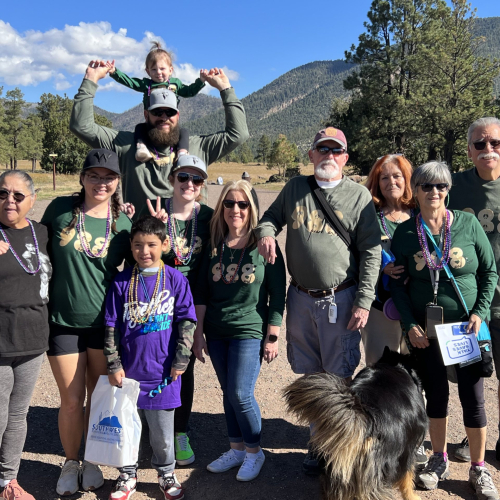 flores family and friends at 988 event at buffalo park